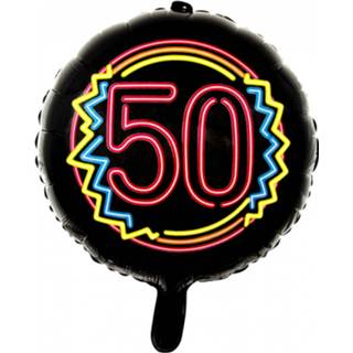 👉 Folieballon zwart Wefiesta 50 Neon 45 Cm 5712735017462