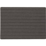 👉 Tafel zwart PU Stevige Luxe Placemats Lines 30 X 43 Cm - Met Anti Slip Laag En Coating Toplaag 8437012385504