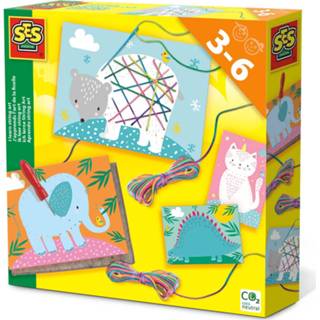 👉 Knutselset papier multikleur Ses Stringart Junior 9-delig 8710341146429