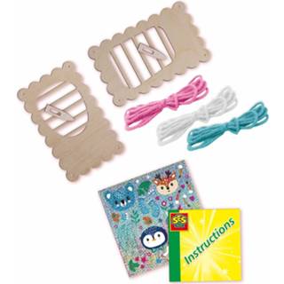 👉 Leer touw hout multikleur Ses Handwerkset Ik Weven Junior Touw/hout 8-delig 8710341146436