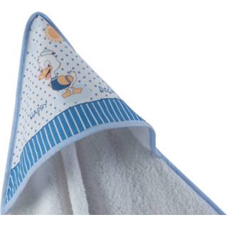 👉 Handdoek wit blauw textiel Gamberritos Capuchon 100 X Cm Wit/blauw 8432443622945