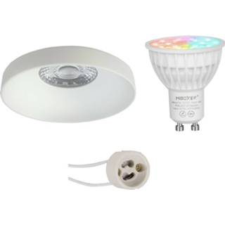 👉 Aluminium wit Mi-light - Led Spot Set Gu10 Smart Wifi Slimme 4w Rgb+cct Aanpasbare Kleur Dimbaar Pragmi 7434216590537