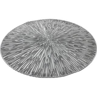 👉 Placemat zilver kunststof zilverkleurig 2x Stuks Ronde Placemats Geponst 38 Cm - Tafeldecoratie Borden Onderleggers Van 8720276934435