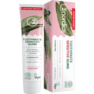 👉 Tandpasta wit Nordics Bio Sensitive Gums Vegan 75 Ml 3800500324265