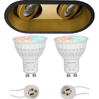 👉 Aluminium zwart Mi-light - Led Spot Set Gu10 Smart Wifi Slimme 4w Rgb+cct Aanpasbare Kleur Dimbaar Pragmi 7434217133191