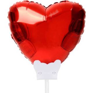 👉 Wensballon rood Folat Hart 15 Cm Folie 8714572617741