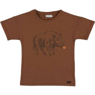 👉 Shirt bruin katoen Trixie T-shirt Truffle Pig Junior Maat 74/80 5400858027023