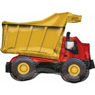 👉 Folieballon rood geel Amscan Truck Junior 81 X 63 Cm Rood/geel 26635353892