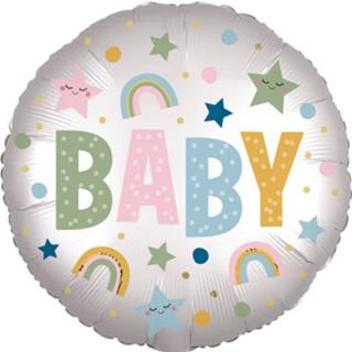 👉 Folieballon multikleur baby's Amscan Baby Geboorte Junior 25 Cm 26635416597