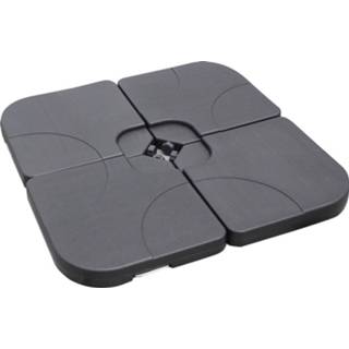 👉 Parasolvoet zwart kunststof Homra Vulbare - 4-delig 8719558285587