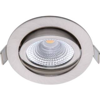 👉 Inbouwspot wit nikkel aluminium zilverkleurig Ecodim - Led Spot Ed-10030 5w Waterdicht Ip54 Dimbaar Warm 2700k Mat 8719322372208