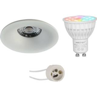 👉 Aluminium wit Mi-light - Led Spot Set Gu10 Smart Wifi Slimme 4w Rgb+cct Aanpasbare Kleur Dimbaar Pragmi 7434225522598