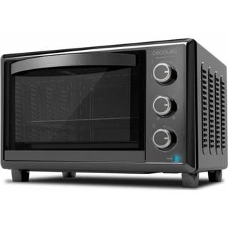 👉 Combi oven zwart Cecotec Met Grill Vrijstaand - Incl. Pizzasteen Bakplaat Rooster Kruimelopvangbak 8719831837533