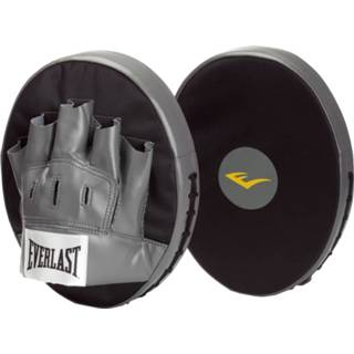 👉 Stootkussen zwart grijs Stootkussens - Everlast Punch Mitts Zwart/grijs 9283545727