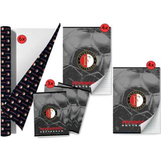 👉 Schoolpakket multikleur Feyenoord - Kaftpapier Voor Schoolboeken En Schriften 9098998030483