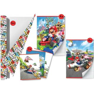 👉 Schoolpakket multikleur Mario Kart - Back To School Kaftpapier Voor Schoolboeken En Schriften 9098998030452