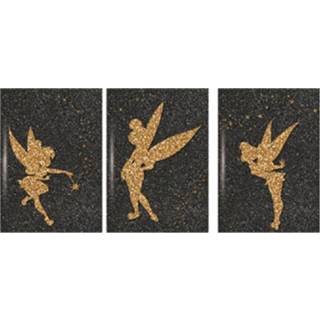 👉 Notitieboek bruin Disney Notitieboekje A7 Tinkerbell Junior 10 X 7,5 Cm 3-delig 8719817783595