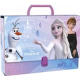 👉 Opbergkoffer paars karton meisjes Disney Frozen Ii 33 X 24 Cm 5901130081554