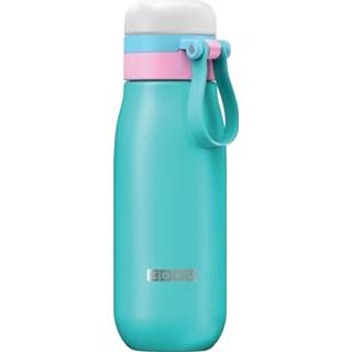 👉 Drinkfles blauw RVS edelstaal Zoku Junior 500 Ml 815706021736