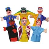 👉 Poppenkastpop kunststof multikleur Simba Poppenkastpoppen World Of Toys Junior 25 Cm 6 Stuks 4006592467845