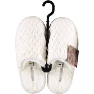 👉 Wit textiel elastomeer vrouwen Apollo Sloffen Dames Textiel/elastomeer Maat 37-38 8719817832699