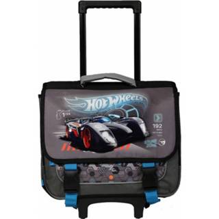 👉 Boekentas trolley grijs multikleur Hot Wheels 38 Cm 4891320441033