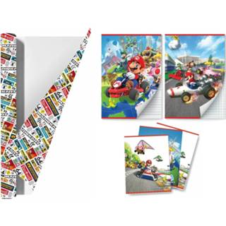 👉 Schoolpakket multikleur Mario Kart Kaftpapier Voor Schoolboeken En Schriften 9098998029869