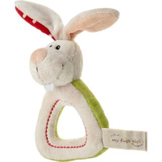 👉 Rammelaar wit pluche Nici Konijn 15 Cm 4012390335057