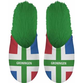 Pantoffels groen pluche Plenty Gifts Groningen Maat 35/38 8717127448043