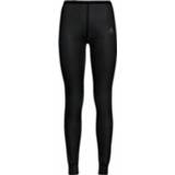 👉 Odlo - Women's BL Bottom Long Active F-Dry Light Eco - Synthetisch ondergoed maat XXL, zwart