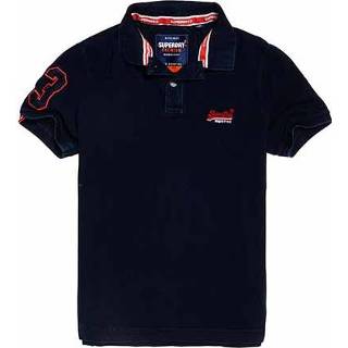 S mannen male blauw Superdry Polo classic 5057842085639