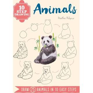 👉 Engels 10 Step Drawing: Animals 9781782216605