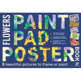 👉 Poster engels Paint Pad Book: Flowers 9781782217558