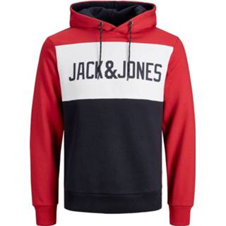 👉 Sweatshirt male rood Jack & Jones 12173901 jjelogo 5714910949957