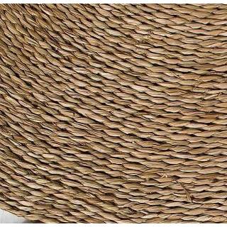 👉 Vloerkleed One Size GeenKleur Zeegras Vloerkleed, Handgemaakt, Naturel, ⌀100 cm 7432022333393