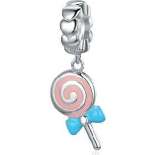 👉 Bedel One Size zilver Mijn bedels Hangende vrolijke lolly 8435429870439