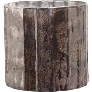 👉 Zilver m One Size GeenKleur PTMD Tours Silver glass antique lines stormlight 8720014274199