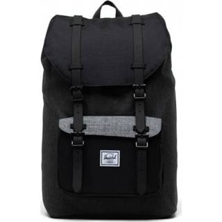 👉 Zwart polyester Herschel Little America Mid Volume Black Crosshatch Raven 828432503605