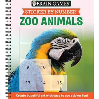 👉 Engels Sticker by Number: Zoo Animals 9781645581703