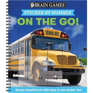 👉 Engels Brain Games - Sticker by Number: On the Go (Easy Square Stickers): Create Beautiful Art with Easy to Use Fun! 9781645581741