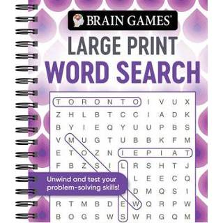 👉 Large engels Brain Games - Print Word Search (Swirls) 9781645584995