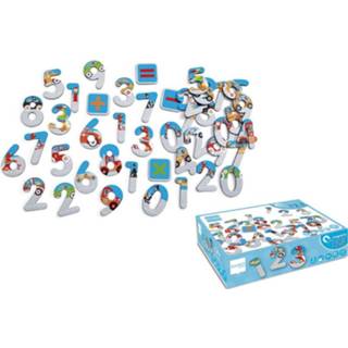 👉 Koelkast houten leer One Size meerkleurig 60x Magnetische letters stad/city thema - speelgoed magneten alfabet Leren spellen en schrijven 8720276079105