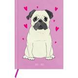 👉 Agenda fsc Color-GeenKleur One Size Pug Life A5 21/22 130 paginas inclusief lint MIX 8712127068673