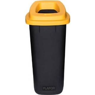 👉 Prullenbak geel One Size Plafor 90L – Recycling 5907749917055