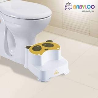 Kruk geel One Size baby's Babyloo Panda toilet krukje - 8719128648774