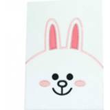 👉 Notitie boek pluche One Size wit roze Blueprint Collections Ltd Notitieboek Linefriends A5 wit/roze 5055918633982