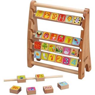 👉 One Size meerkleurig Wooden Toys Classic World Alfabet Abacus 6940351735395