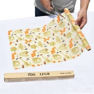👉 Beeswax Wraps Roll Washable Reusable Food Wrapper Cuttable Sandwich Bread Fruit Vegetables Lunch Storage Eco-friendly for Kitchen Freezer Refrigerator