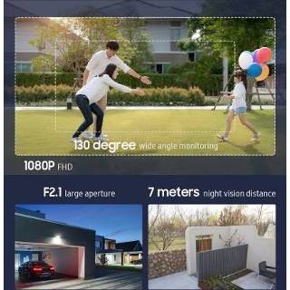 Outdoor camera Xiaomi Mijia (Battery Powered) True Wireless Home Security 1080P FHD IP65 Waterproof Dustproof/PIR Human Detection/7m Night Vision/Mijia APP Remote Monitor Webcam Cam