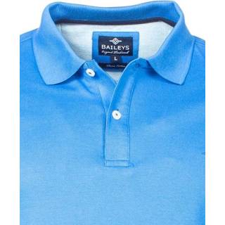 👉 Poloshirt male mannen l blauw katoen Baileys Polo shirt 115275/19 8719493945997 8719493946000